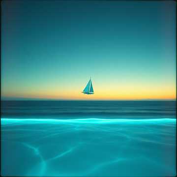 Floating in the ocean with waves crashing in rhythm