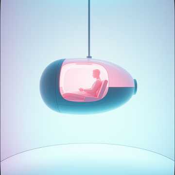 SF的な雰囲気のための未来的なヒーリングポッドサウンド