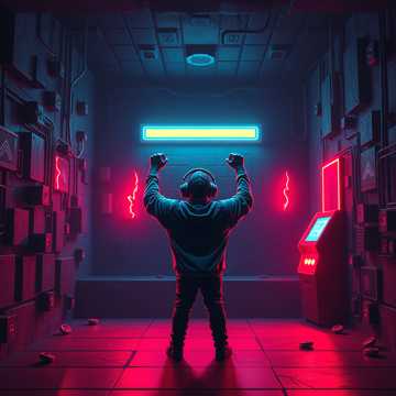 Hochgeschwindigkeits Schlagzeug für ein hektisches Videospiel Level