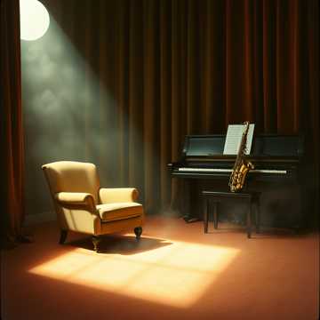 Sophisticated background music for a high end art gallery