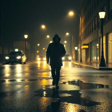 Relaxing rainy day vibe with a warm trumpet melody